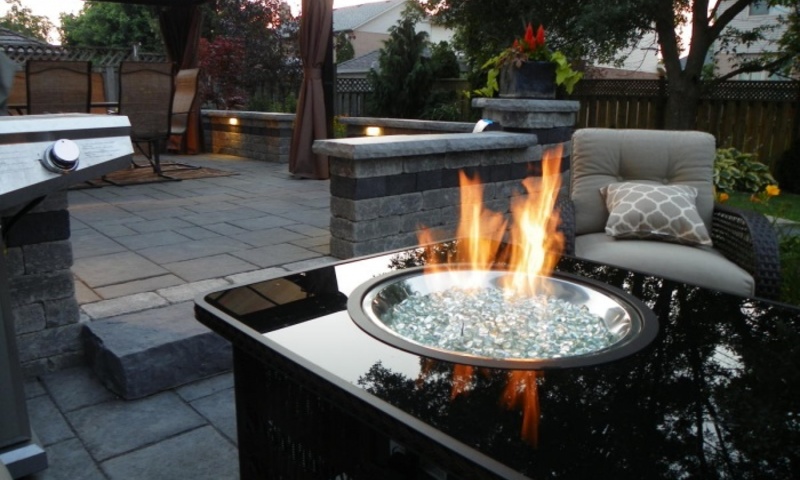  Fire and water bring peace to outdoor setting